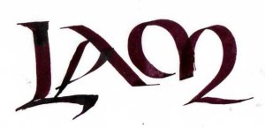 LAM monogram in UNCIAL