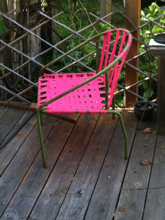pink chair